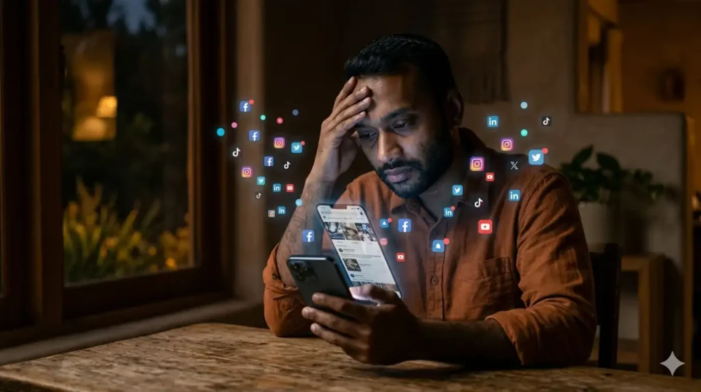 social media ka negative asar