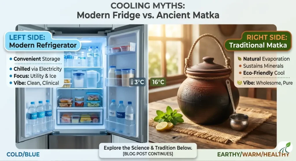 matka ka pani vs fridge ka pani comparison