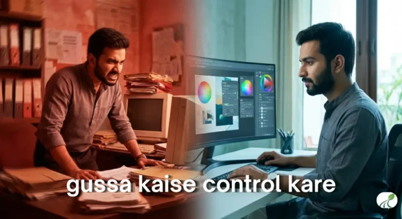 gussa kaise control kare — ek aadmi shant baith kar soch raha hai